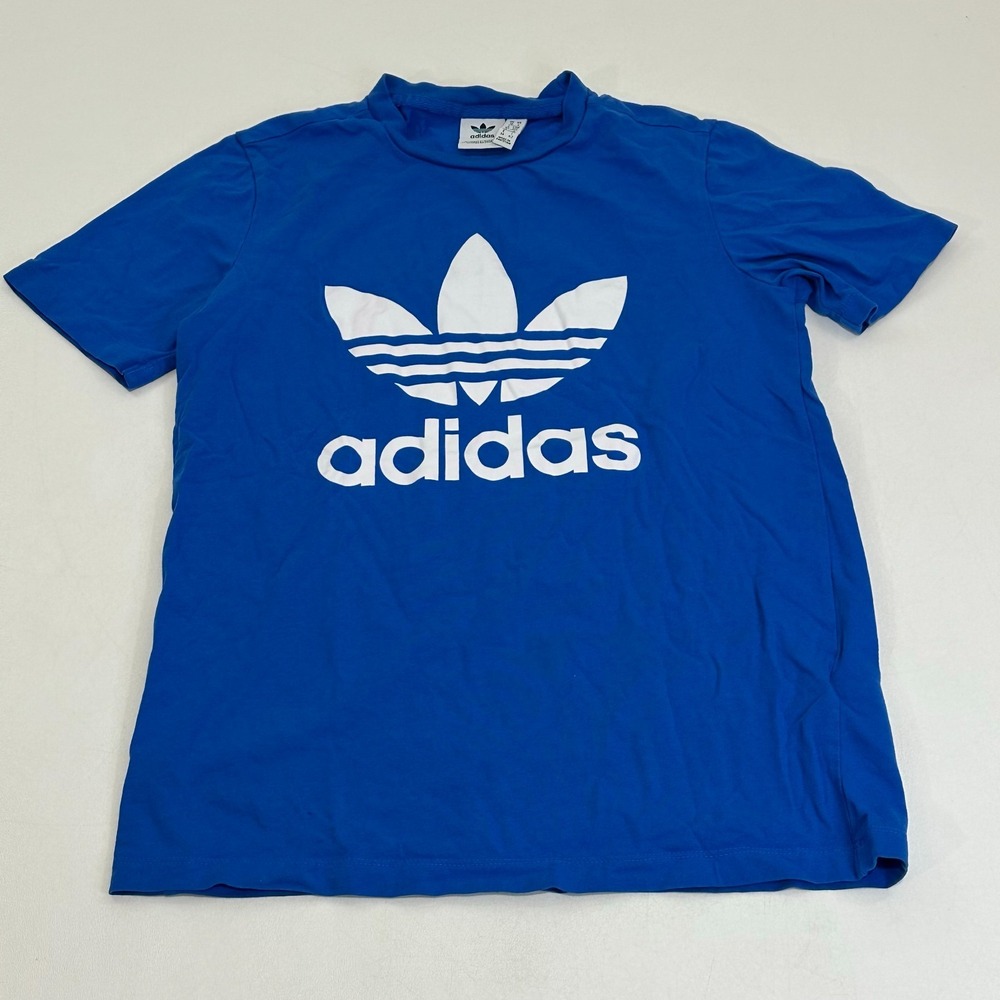 Adidas Men's Short‎ Sleeve Graphic Shirt, Blue, Size Small